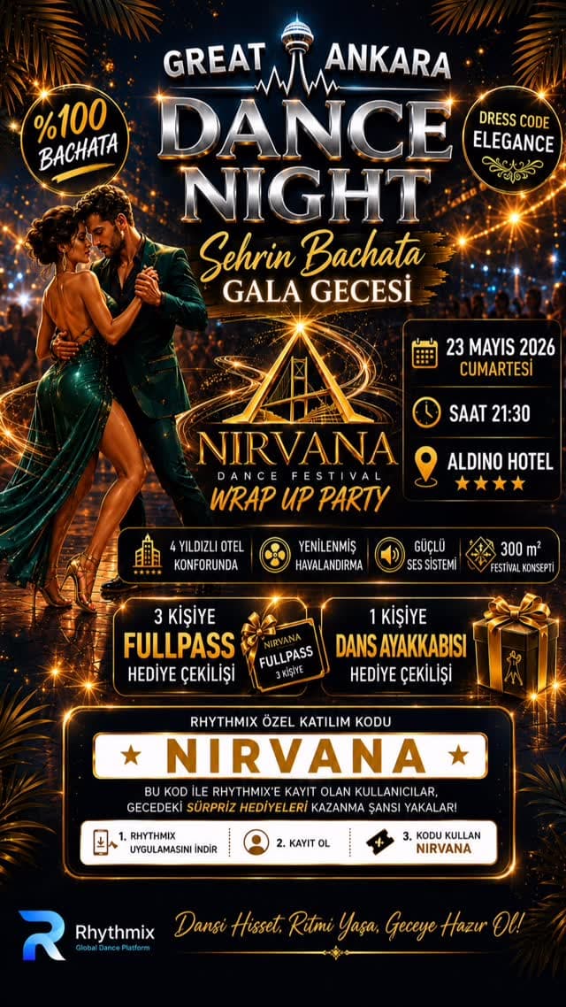 Great Ankara Dance Night – Nirvana Dance Festival Warm Up Party