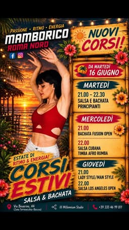 Nuovi Corsi Estivi Salsa & Bachata