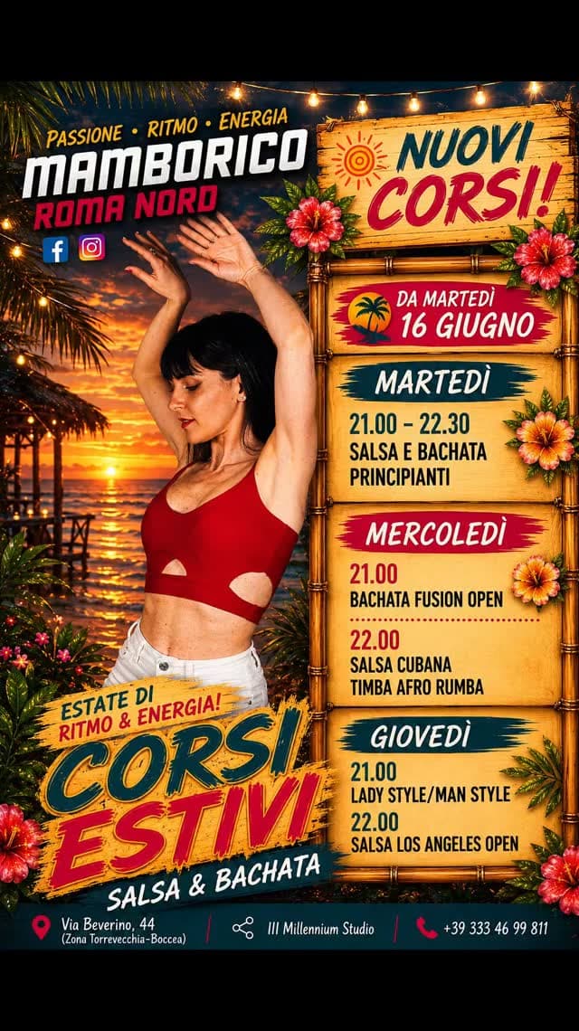 Nuovi Corsi Estivi Salsa & Bachata