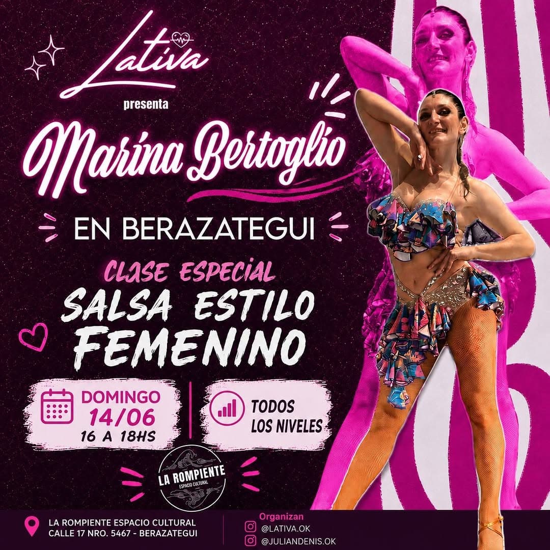 Clase especial Salsa Estilo Femenino con Marina Bertoglio