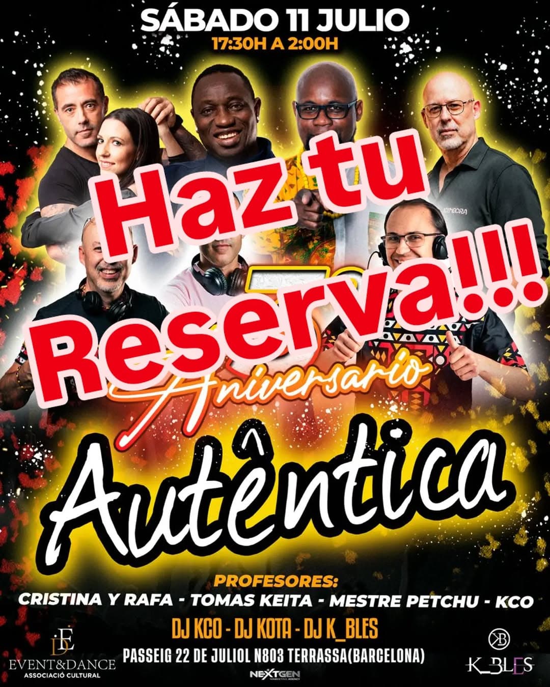 Haz tu Reserva! Aniversario Auténtica