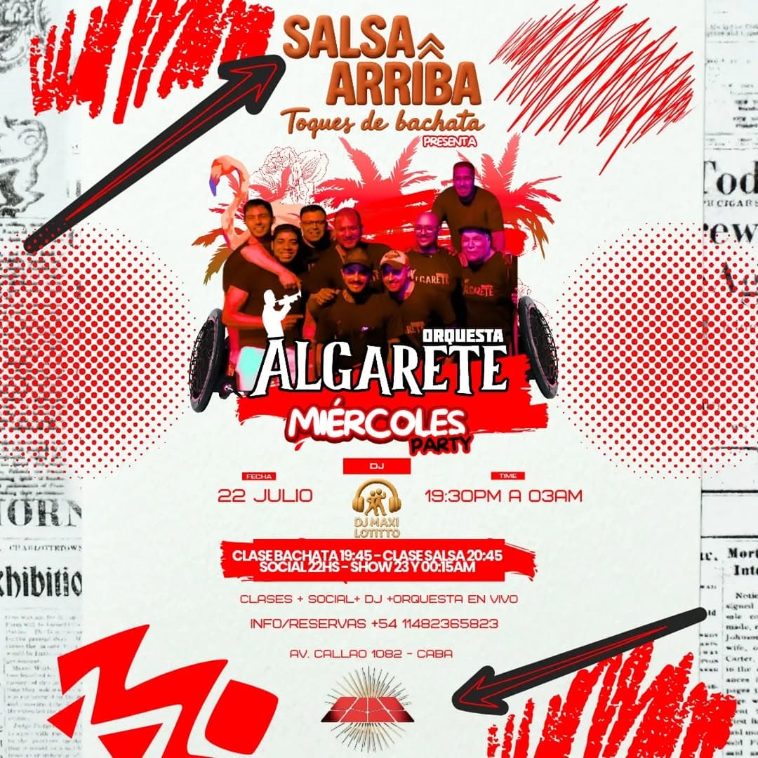 Orquesta ALGARETE en SalsaArriba
