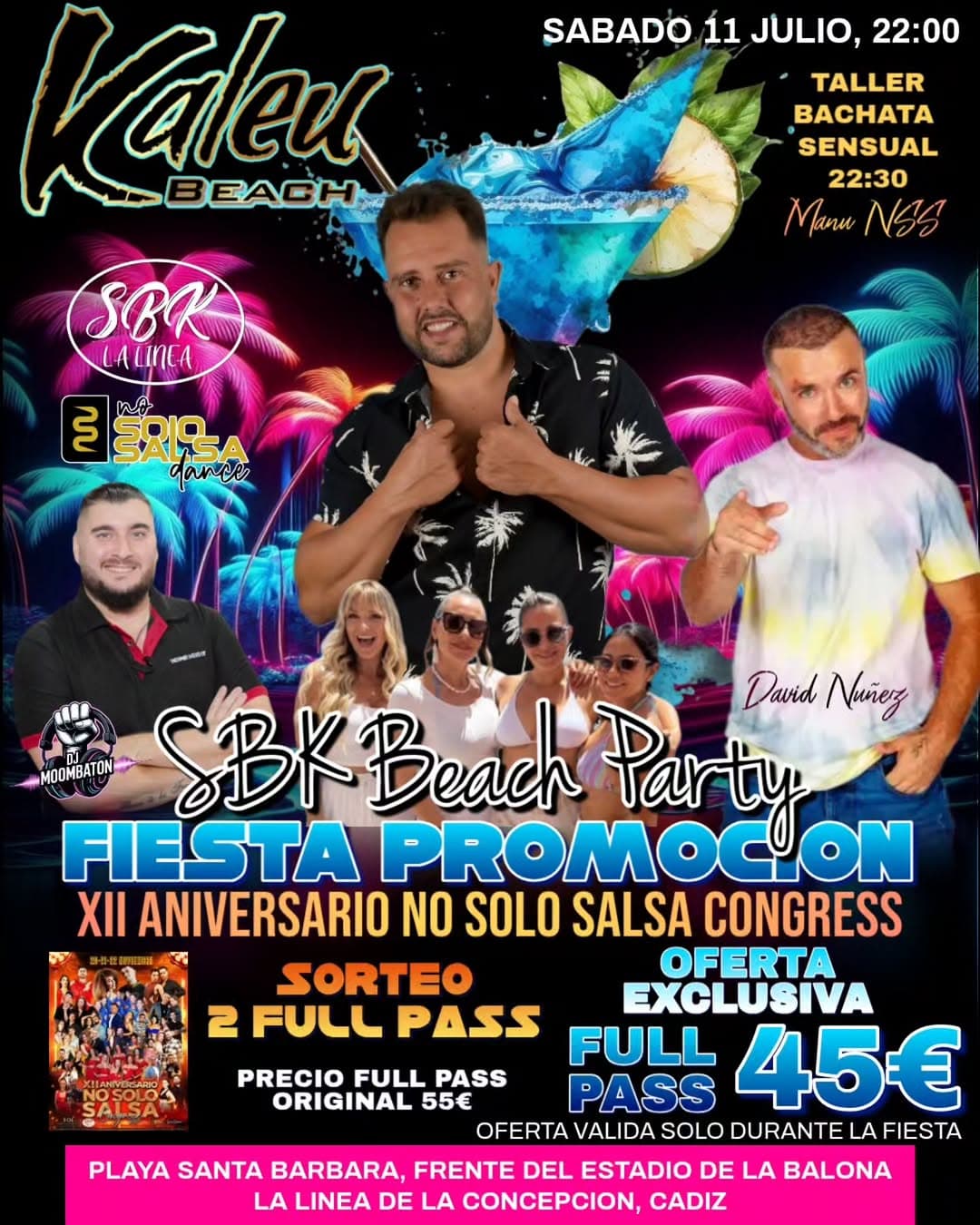 SBK Beach Party - Fiesta Promoción XII Aniversario No Solo Salsa Congress