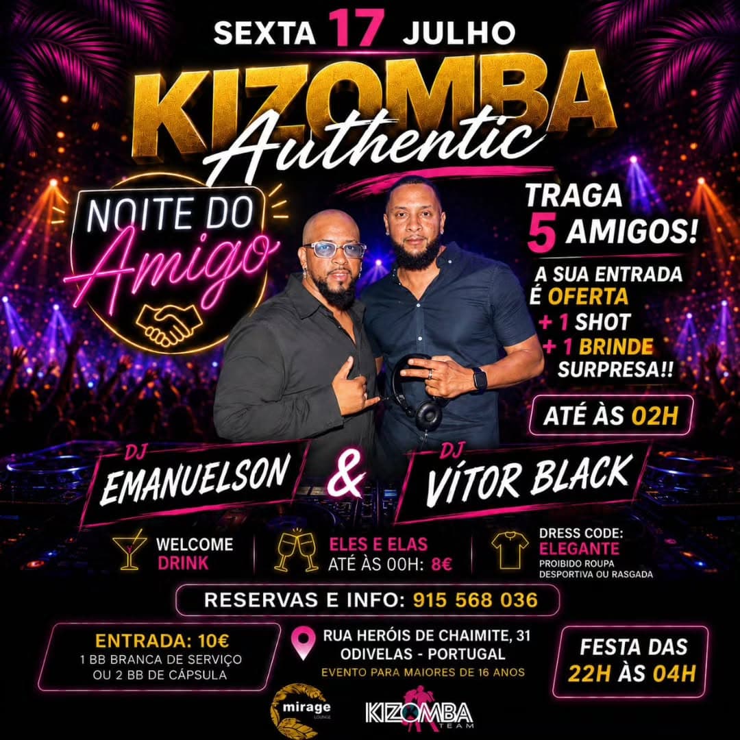 Noite do Amigo - Authentic Kizomba