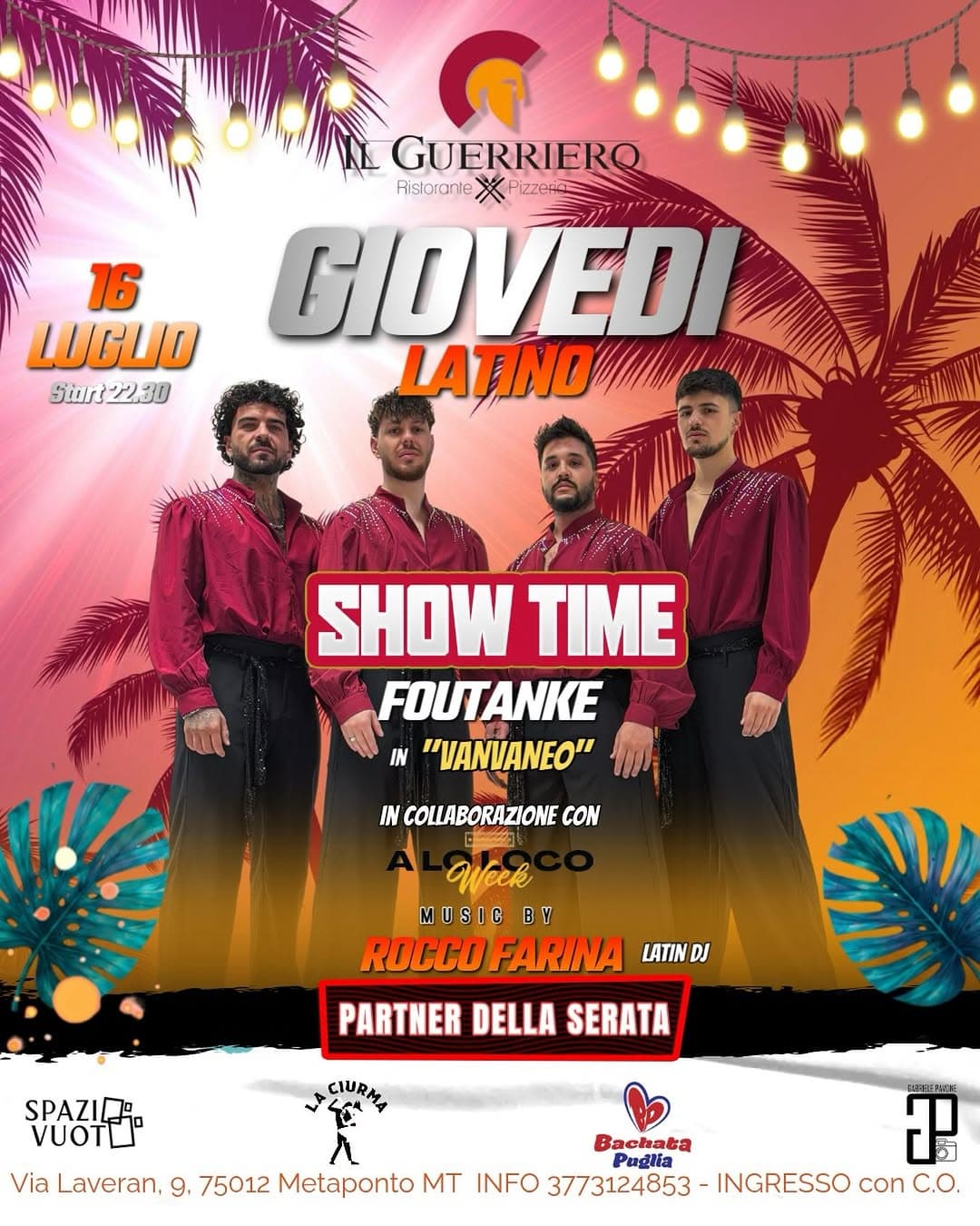 Giovedì Latino - Atto Nono Estate 2026