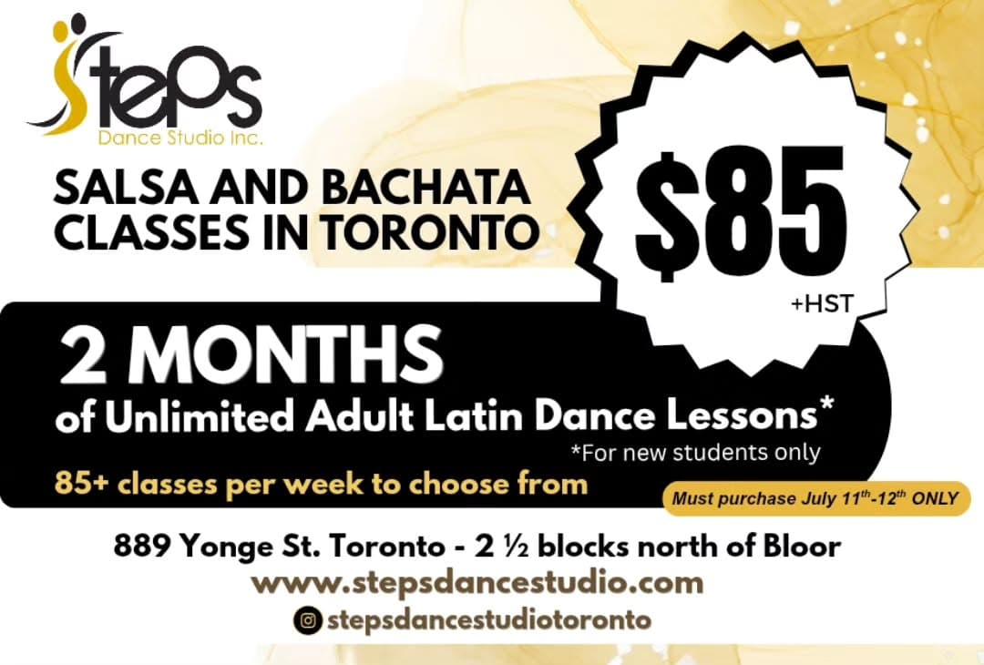 2 Months Unlimited Adult Latin Dance Lessons Promotion