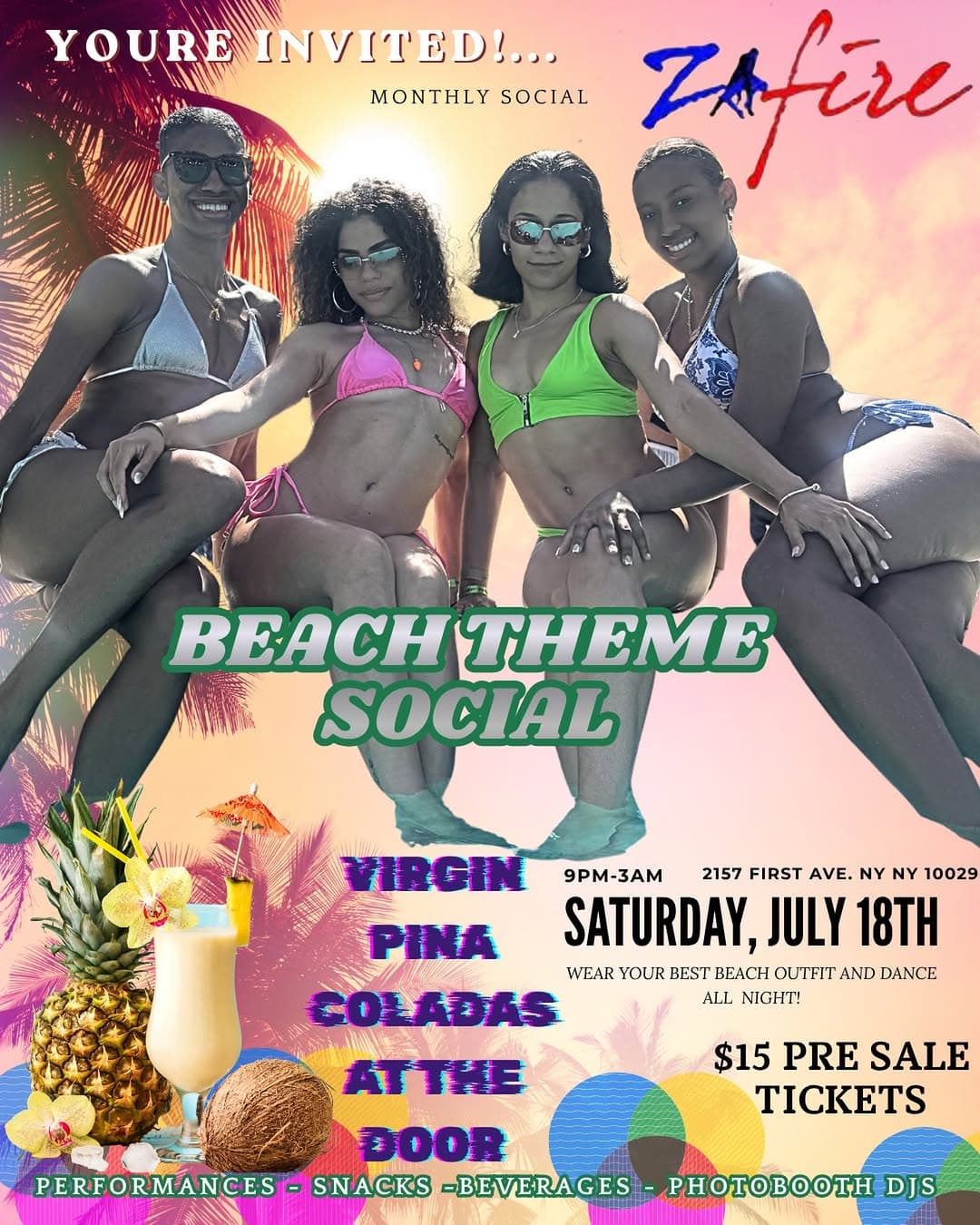 Beach Theme Social