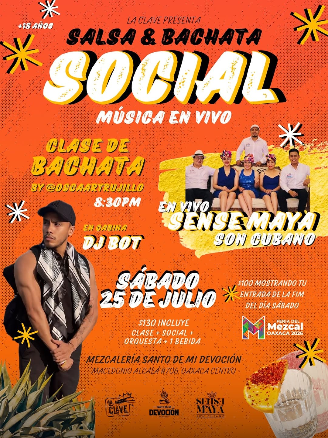 Salsa & Bachata Social con música en vivo