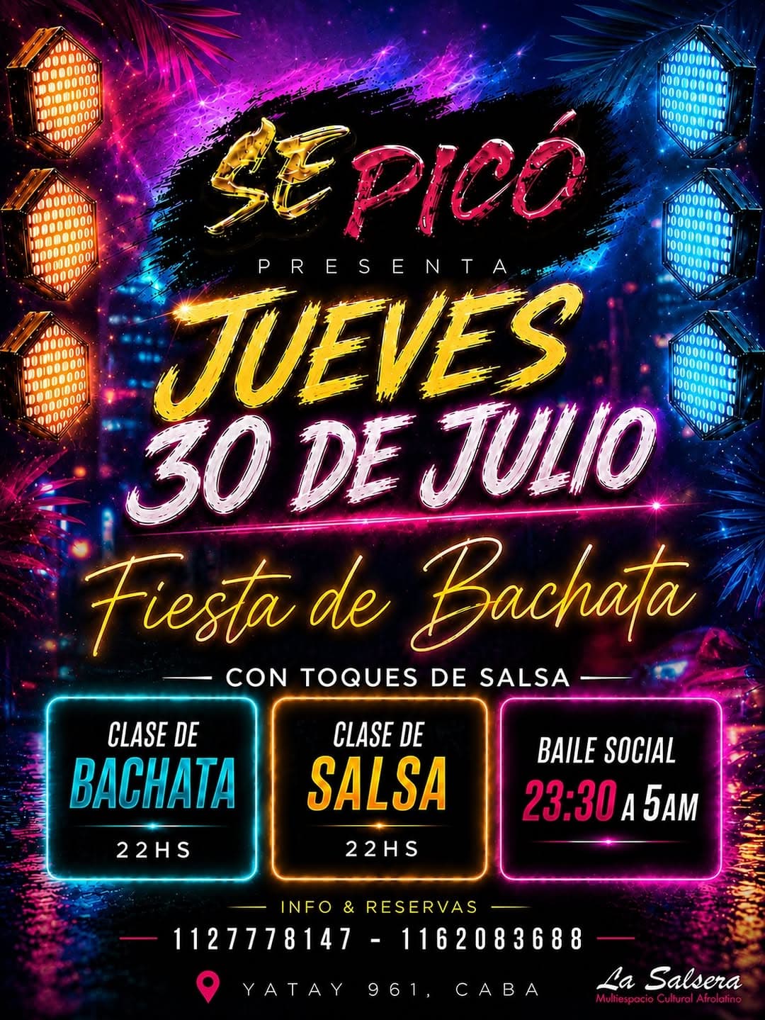 Jueves 30 de Julio - Fiesta de Bachata