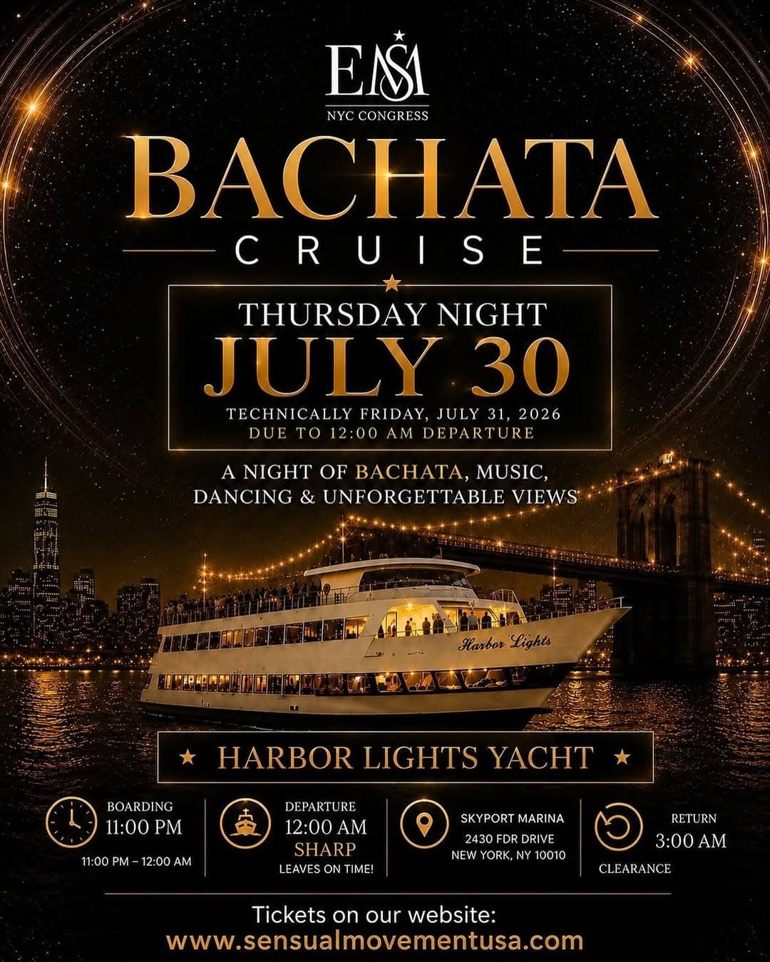 ESM NYC Congress Bachata Cruise