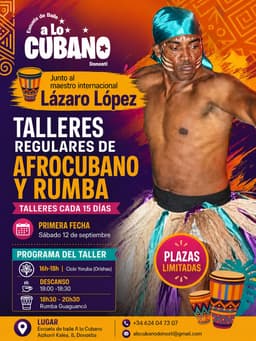 Talleres Regulares de Afrocubano y Rumba