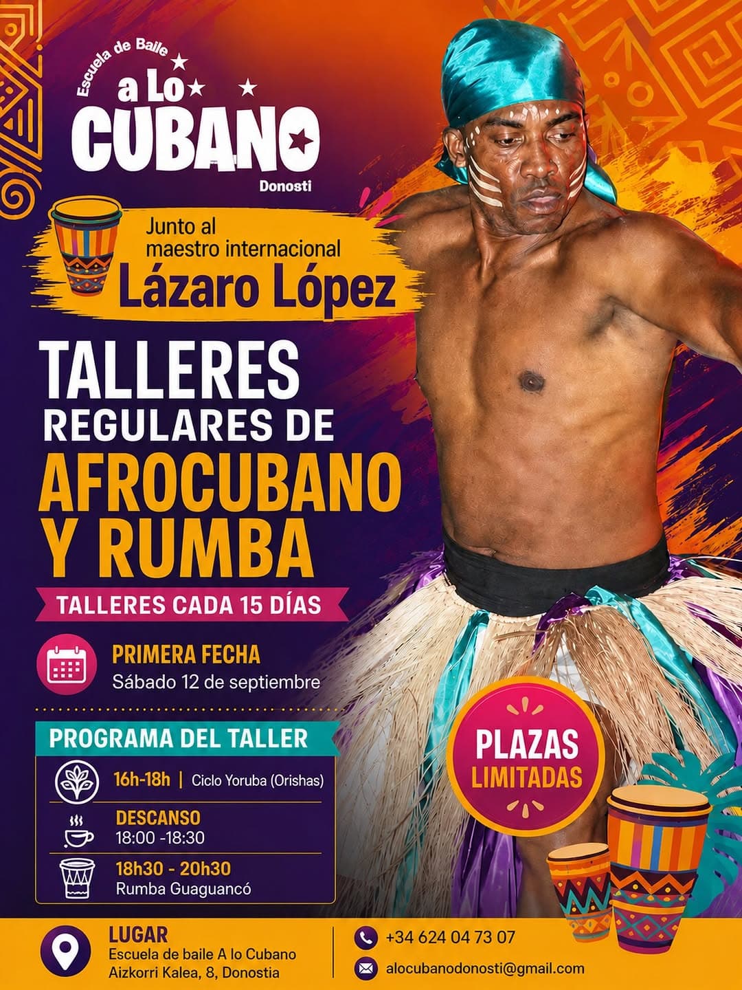 Talleres Regulares de Afrocubano y Rumba