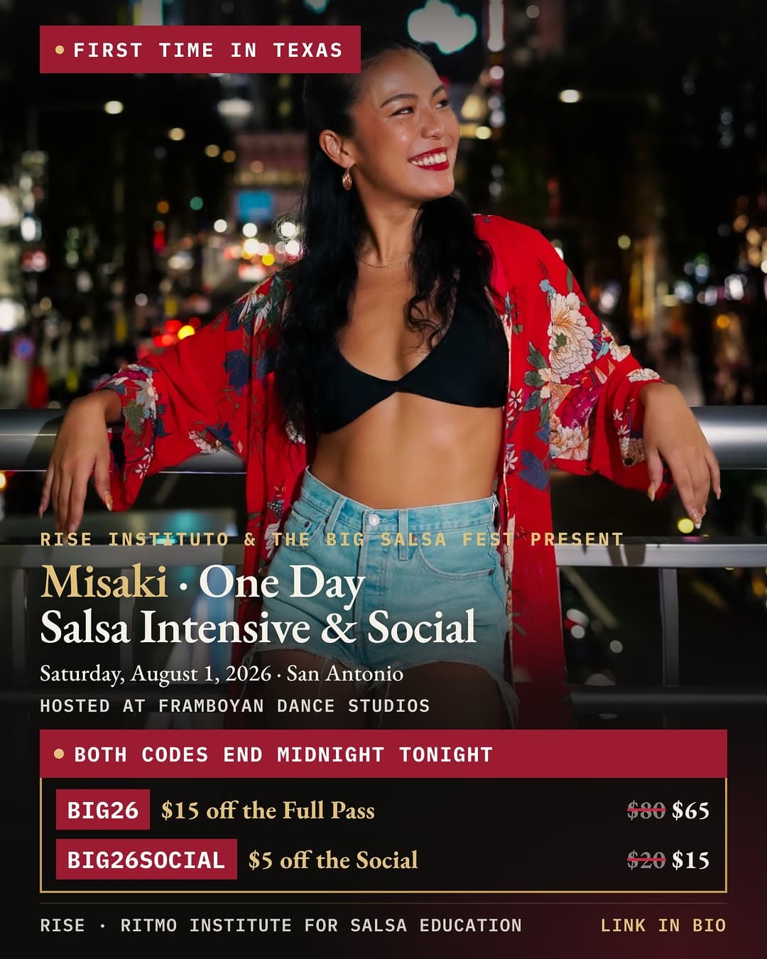 Misaki · One Day Salsa Intensive & Social
