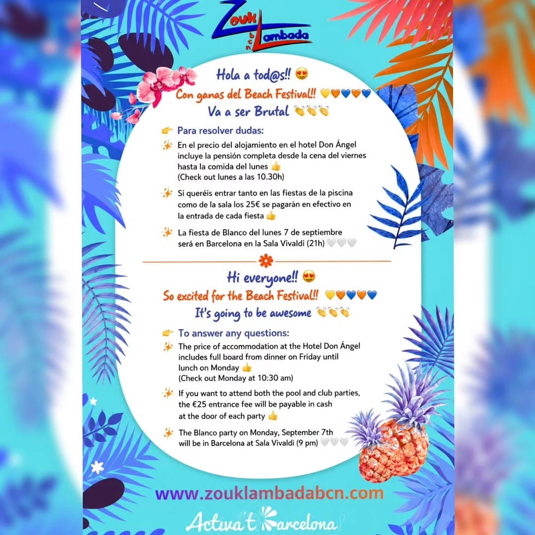 White Party – 18º Beach Festival ZoukLambada Barcelona