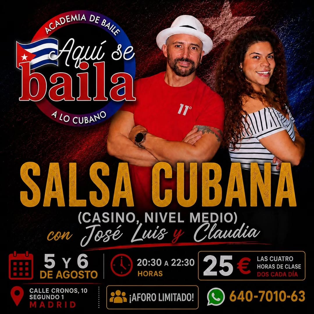 Intensivo de Salsa Cubana – Nivel Medio