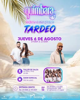 Quimbará Tardeo de Salsa y Bachata