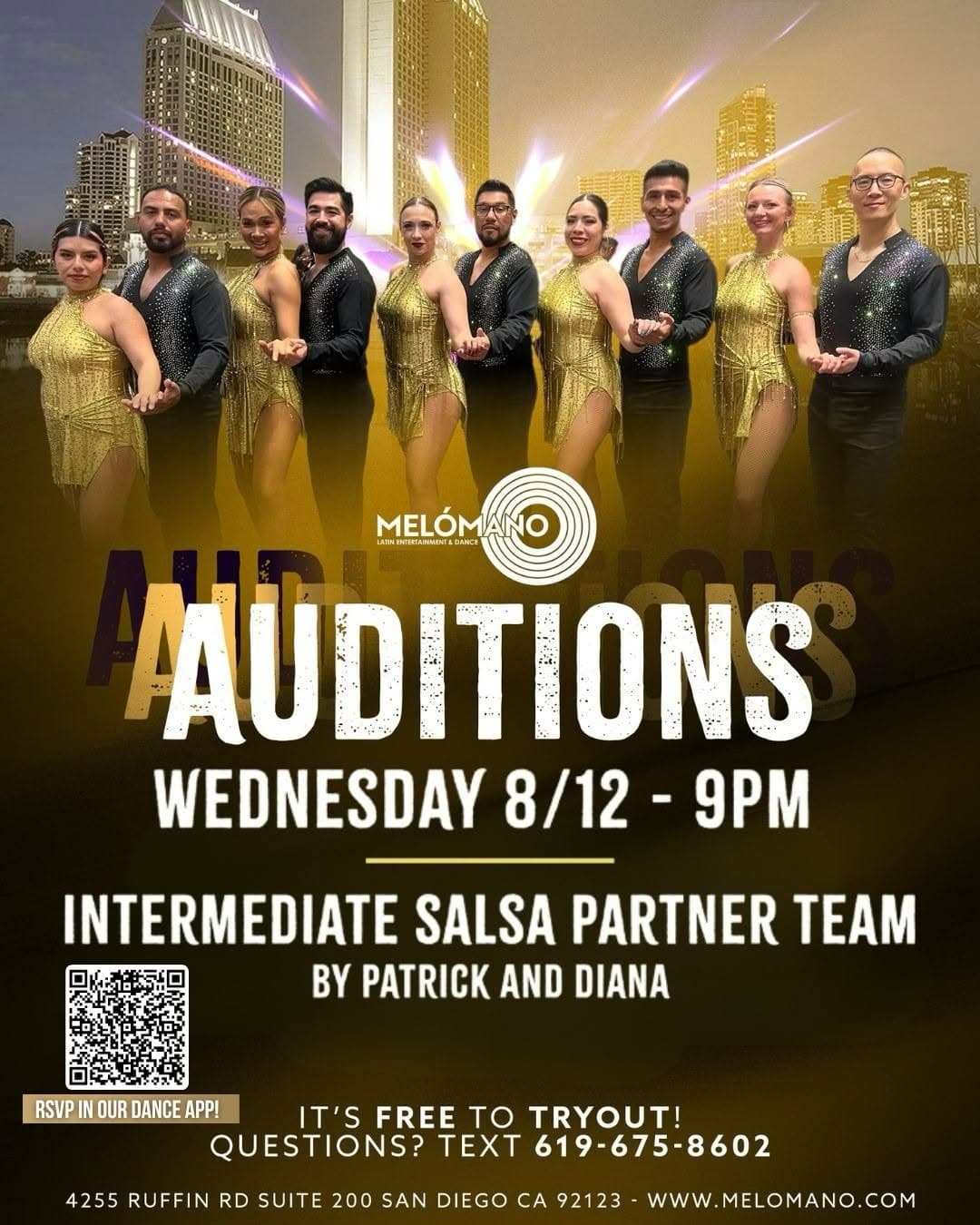 Intermediate Salsa Partner Team Tryout