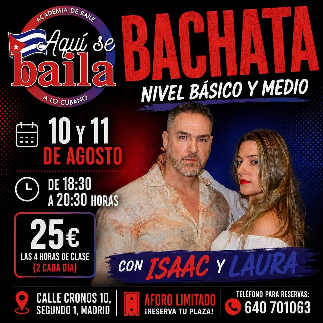 Bachata Nivel Básico y Medio