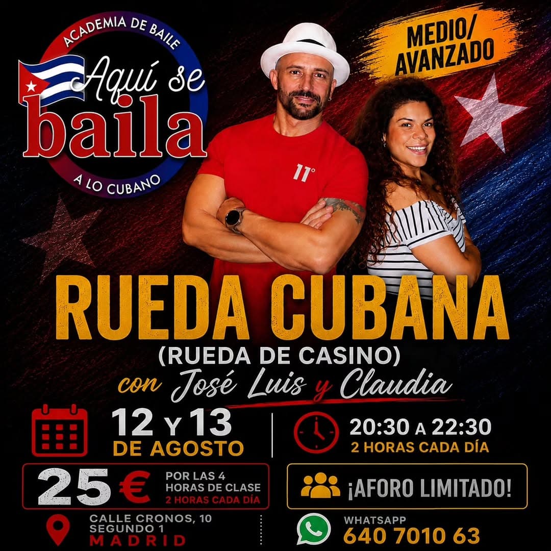 Rueda Cubana (Rueda de Casino) – Nivel Medio