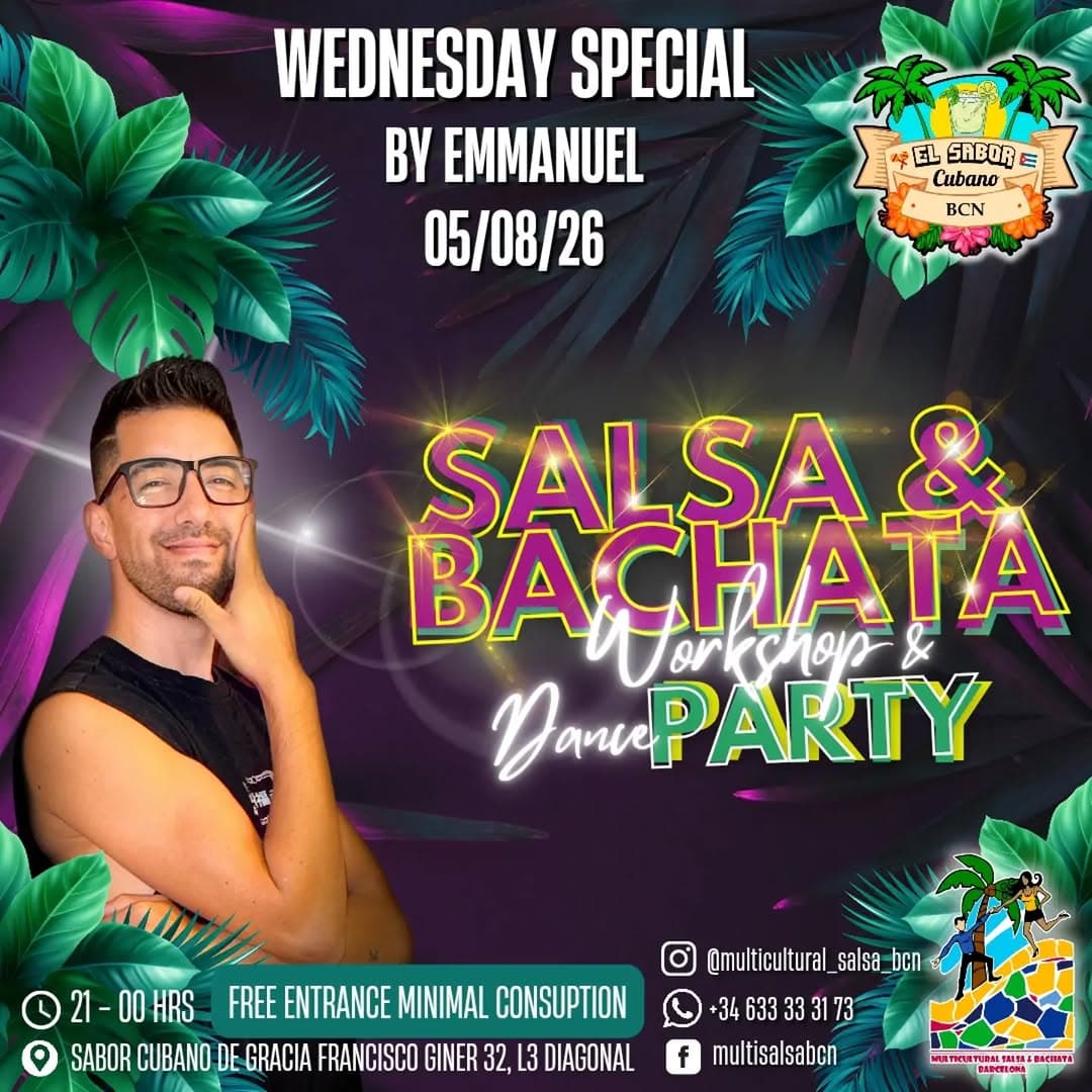 Wednesday Special by Emmanuel - Salsa & Bachata Workshop & Dance Party